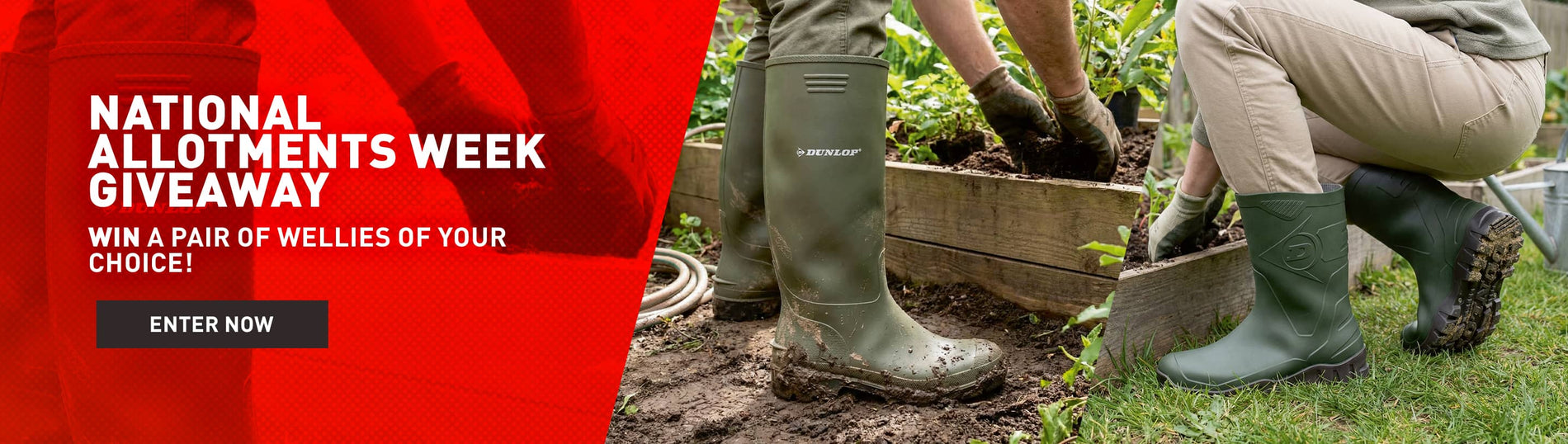 National allotments week giveaway. Win a pair of wellies of your choice! Enter now