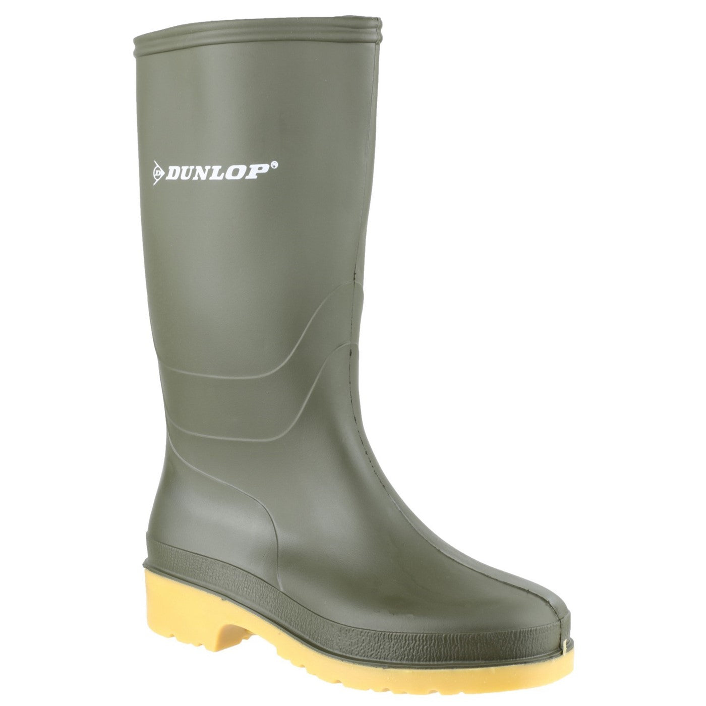thumbnail image 2 of Girls Boys Hunter Wellies Kids Original Rubber Rain Wellington Boots Green 2 of 14