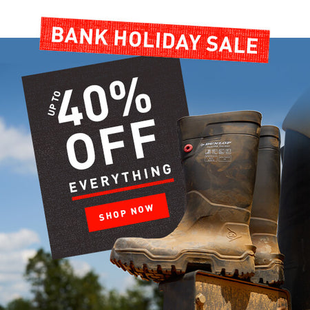 BANK HOLIDAY SALE. UP TO 40% OFF EVERYTHING. SHOP NOW