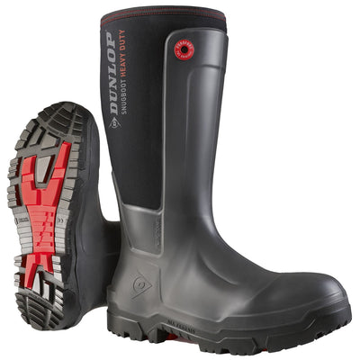 Snugboot Heavy Duty Full Safety Wellington Charcoal