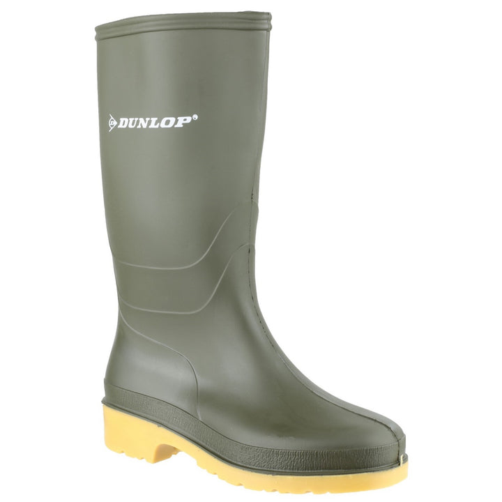 Dunlop Men's PVC Wellington Boots - Green, Waterproof, Knee High, Size 8 US - View #3