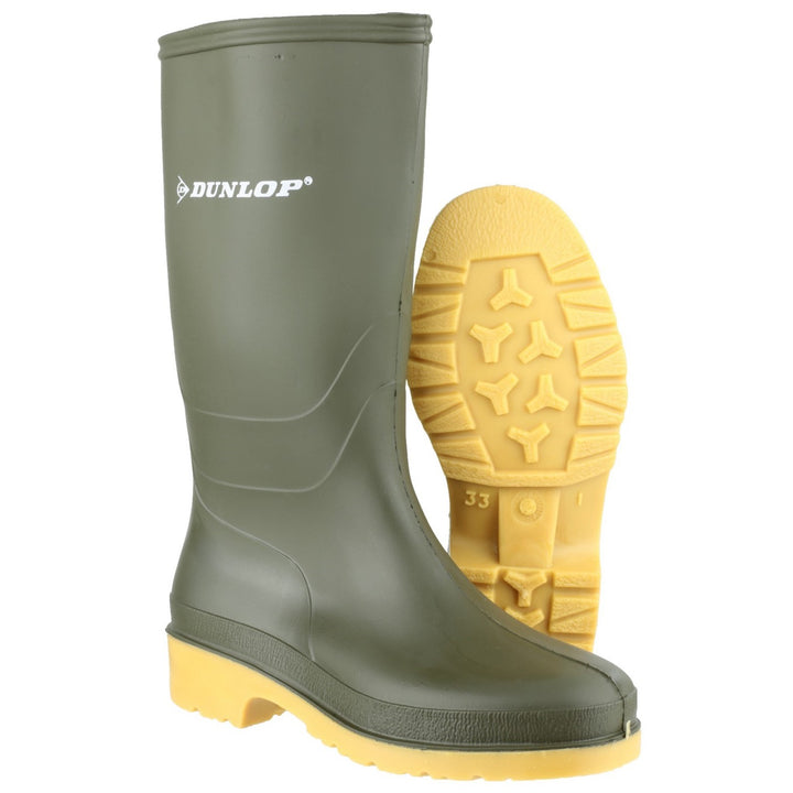 Men's Dunlop Green Dulls Wellington Boot – DunlopUK