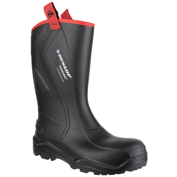 Men's Dunlop Black Purofort+ Rugged Full Safety Wellingtons – DunlopUK