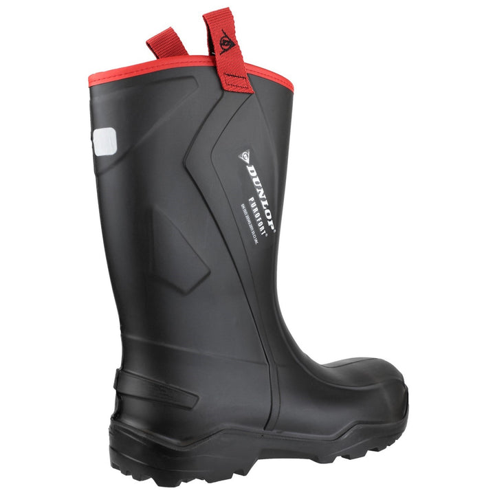 Men s Dunlop Black Purofort Rugged Full Safety Wellingtons DunlopUK