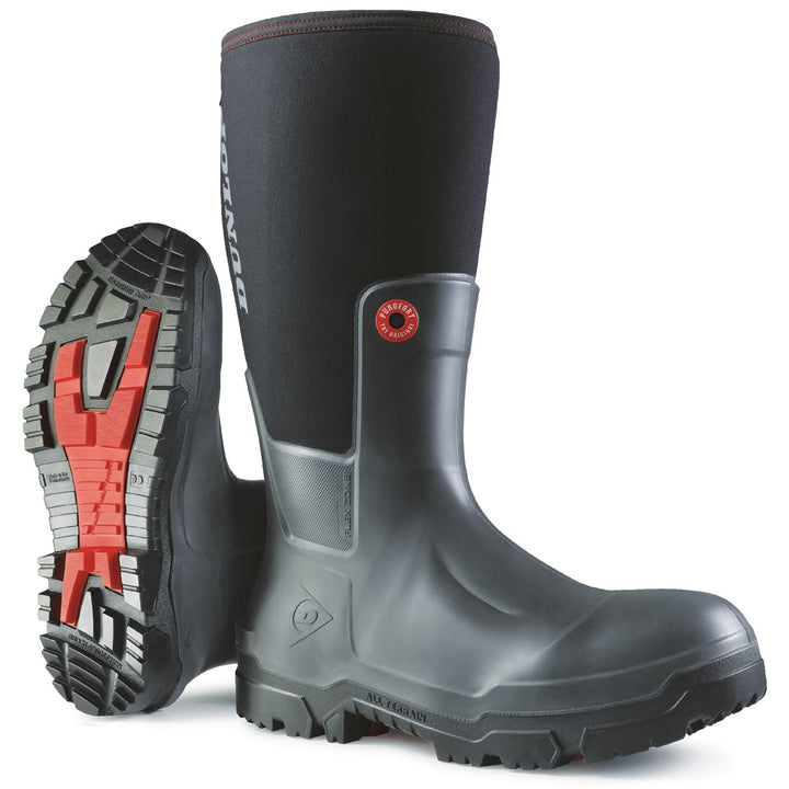 Unisex Dunlop Black Snugboot Pioneer Boot DunlopUK