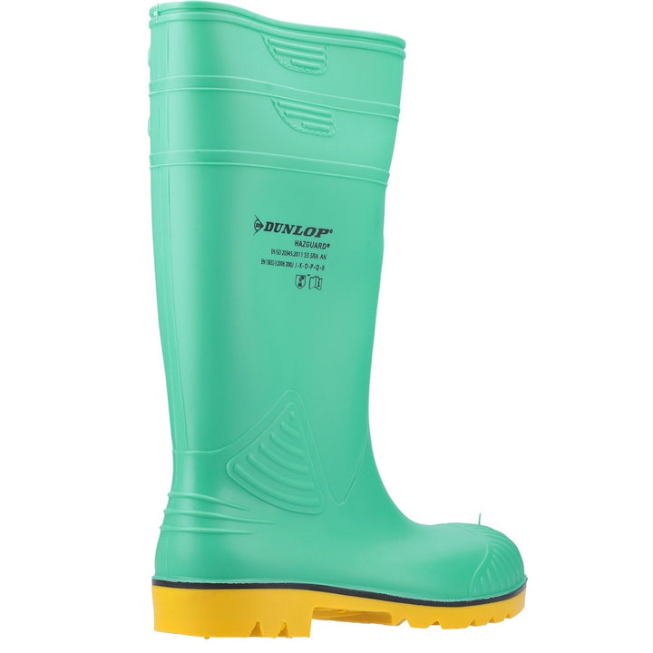 Men's Dunlop Green Acifort HazGuard Safety Wellington – DunlopUK